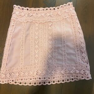Entro medium women’s eyelet skirt mauve mini embroidered bottom